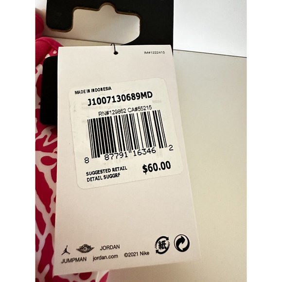 Nike Jordan Jet 7.0 Football Gloves Pink White Breast Cancer October Size M - Picture 4 of 4